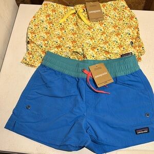 New Patagonia Shorts Girls Size Large 12 Lot of 2